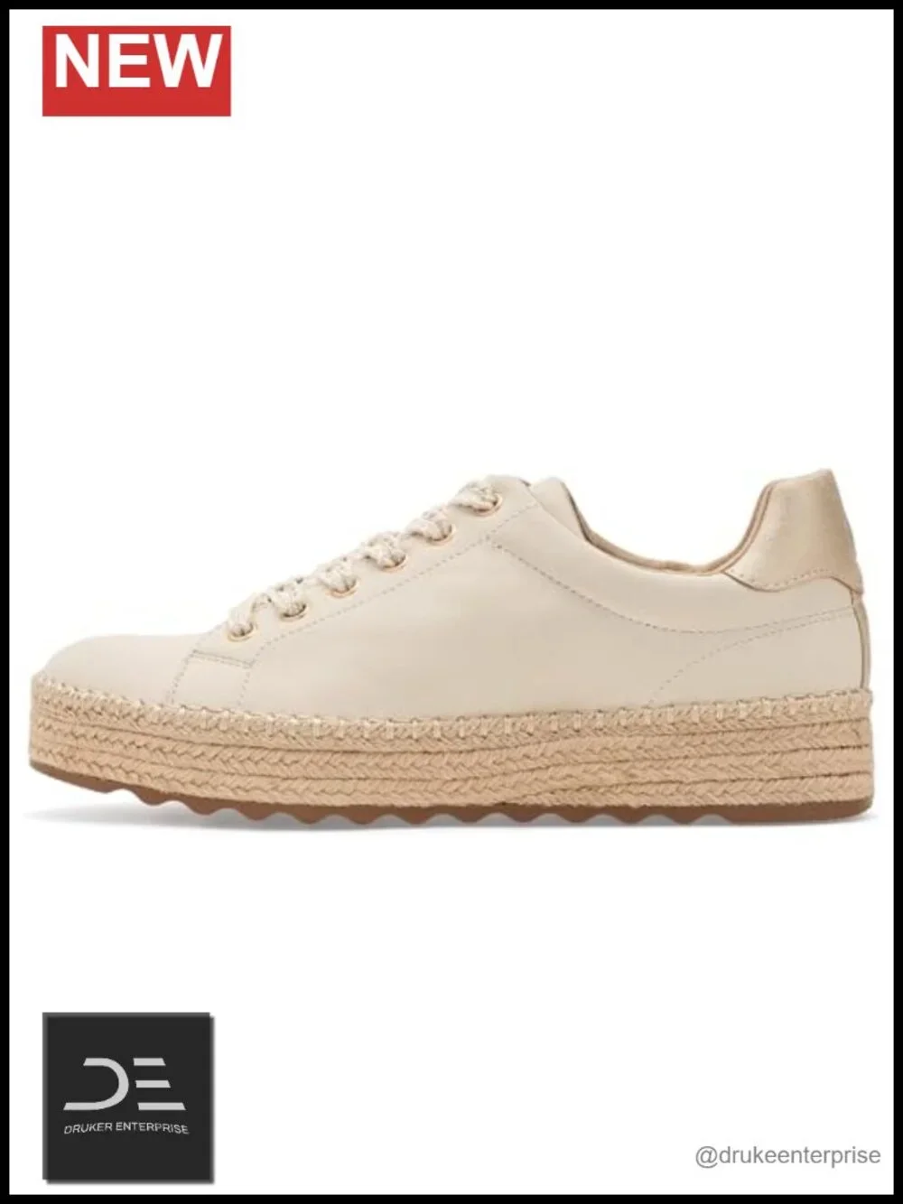 Platform Espadrille Wedge Sneakers with High Heel